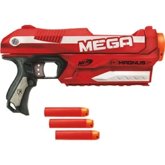 Nerf N-Strike Elite Mega Magnus Blaster EPC Tested Prior to Listing Inc. 3 Ammun - Picture 1 of 6